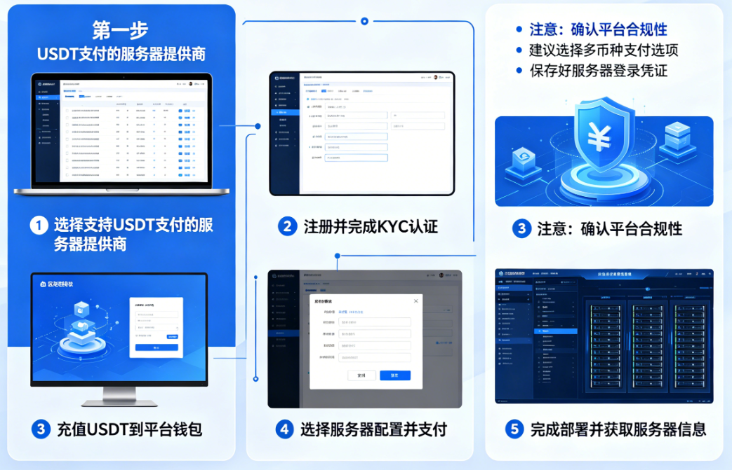 如何用 USDT 购买海外服务器