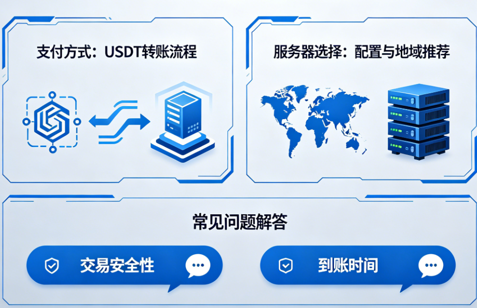  USDT购买服务器常见问题｜加密货币支付VPS/云服务器答疑